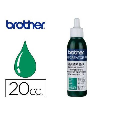 Tinta Brother Verde para sellos 20 cc