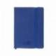 Libreta Liderpapel simil piel a6 120 hojas 70g/m2 horizontal sin margen color azul