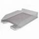 Bandeja sobremesa plastico q-connect gris oscuro transparente 240x70x340 mm