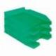 Bandeja sobremesa plastico q-connect verde transparente 240x70x340 mm