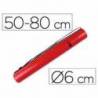Portaplanos plastico extensible Liderpapel rojo