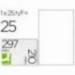 Etiquetas Adhesivas marca Q-Connect mate transparentes para ink-jet