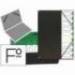 Carpeta clasificadora de plastico Pardo negro