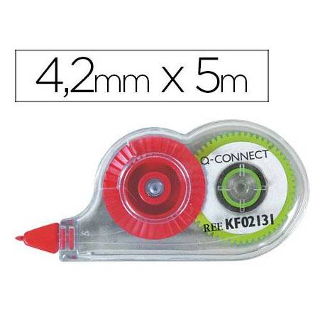 Corrector Q-Connect cinta mini blanco 4,2 mm x 5 m en blister
