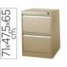 Archivador carpetas colgantes 2 cajones beige