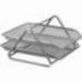 Bandeja sobremesa metalica q-connect rejilla gxa100 plata 2 bandejas movibles -300x185x 350 mm