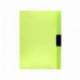 Carpeta dossier con pinza lateral Liderpapel 30 hojas Din A4 verde frosty