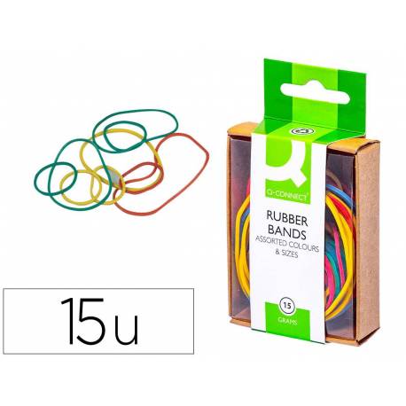 Gomillas elasticas de colores Q-connect
