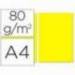 Papel Liderpapel color amarillo A4 80 g/m2 100 hojas