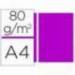 Papel color Liderpapel fucsia A4 80g/m2 100 hojas