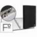 Carpeta 4 anillas gomas carton forrado Liderpapel Paper Coat lomo 40 mm negro