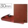 Carpeta proyectos Liderpapel tamaño folio lomo 30mm carton forrado cuero