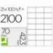 Etiquetas Adhesivas Q-Connect 70 x 42,3 mm