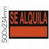 Cartel "Se alquila" 50 x 23 cm