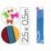 Papel crespon Liderpapel 50 cm x 2.5m 34g/m2 color azul