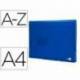 Carpeta liderpapel clasificador fuelle 32112 polipropileno Din A4 color azul transparente 13 departamentos