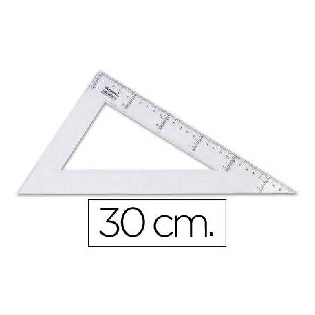Cartabon de plastico cristal Liderpapel 30 cm