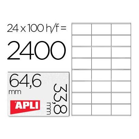 Etiquetas Adhesivas Apli 64,6 x 33,8 mm