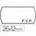 Rollo Etiquetas adhesivas Meto PVP 26 x 12