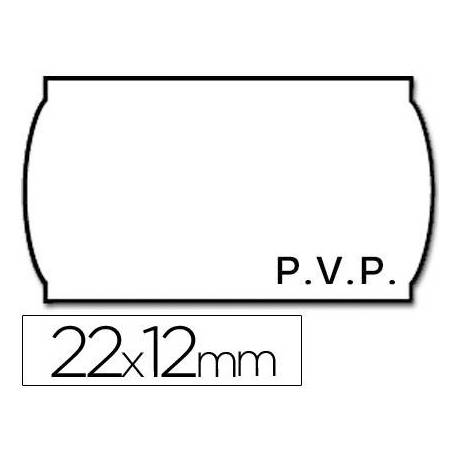 Rollo Etiquetas adhesivas Meto PVP 22 x 12
