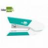 GRAPADORA LIDERPAPEL CON REGALO DE EXTRAEGRAPAS Y CAJA DE 1000 GRAPAS 22/6 24/6 CAPACIDAD 20H TURQUESA