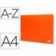 Carpeta clasificadora fuelle Liderpapel DIN A4 poliporpileno 13 departamentos naranja