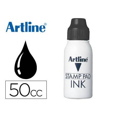 Tinta tampon Artline negro de 50 cc