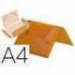 Carpeta portadocumentos gomas con solapa Liderpapel DIN A4 polipropileno lomo 25 mm naranja