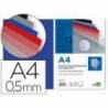 Tapa de Encuadernacion Polipropileno Liderpapel Din A4 azul Opaco 0,5 mm pack 100 uds