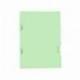 Subcarpeta plastificada Liderpapel Tamaño folio Verde 160 g/m2 con Tres uñeros