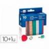 LACRE LIDERPAPEL CO SELLO DE CARTA JUEGO DE 10 BARRAS COLORES SURTIDOS
