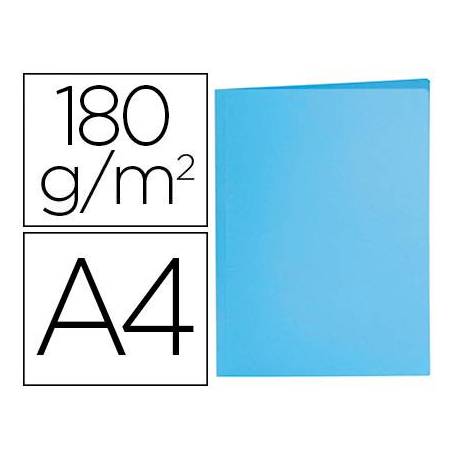 Subcarpeta de cartulina Liderpapel Din A4 color Azul pastel 180g/m2