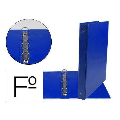 Carpeta plastico Liderpapel Folio lomo 35mm Azul marino