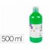 PINTURA DEDOS LIDERPAPEL BOTELLA DE 500 ML COLOR VERDE