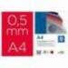 Tapa de Encuadernacion Polipropileno Liderpapel DIN A4 Color Rojo 0,5 mm pack 100 uds