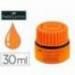 TINTA ROTULADOR FABER CASTELL TEXTLINER FLUORESCENTE 1549 CON SISTEMA CAPILAR NARANJA FRASCO DE 30 ML