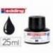 TINTA ROTULADOR EDDING MTK25 CON SISTEMA CAPILAR NEGRO FRASCO DE 25 ML