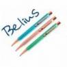 BOLIGRAFO MARCA BELIUS BRELA CUERPO HEXAGONAL CON CLIP 3 BOLIGRAFOS COLORES PASTELES SURTIDOS EN CAJA REGALO