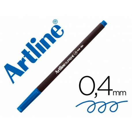 ROTULADOR ARTLINE SUPREME EPFS200 FINE LINER PUNTA DE FIBRA COLOR AZUL ULTRAMAR 0,4 MM