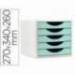 FICHERO CAJONES DE SOBREMESA Q-CONNECT 5 CAJONES COLOR VERDE 270X340X260 MM