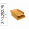 BANDEJA SOBREMESA MARCA CEP SILVA BAMBU LOTE DE 2 UNIDADES 340X252X75 MM