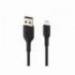 CABLE LIGHTNING BELKIN CAA001BT2MBK A USB-A BOOST CHARGE LONGITUD 2 M NEGRO
