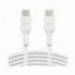 CABLE BELKIN CAB003BT2MWH CABLE USB-C A USB-C BOOST CHARGE LONGITUD 2 M BLANCO