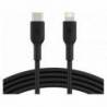CABLE BELKIN CAA003BT1MBK USB-C A LIGHTNING BOOST CHARGE LONGITUD 1 M NEGRO
