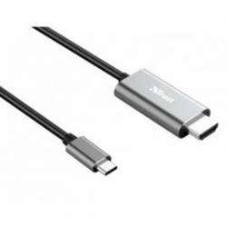 CABLE MARCA TRUST ADAPTADOR USB-C A HDMI LONGITUD 1,8 M