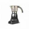 CAFETERA JOCCA ELECTRICA CAPACIDAD 6 TAZAS JARRA TRANSPARENTE SIN CABLES 220-240V COLOR NEGRO