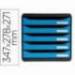 FICHERO DE CAJONES SOBREMESA MARCA EXACOMPTA BIG-BOX CLEAN SAFE 5 CAJONES AZUL