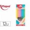 LAPICES DE COLORES MAPED COLOR PEPS CAJA DE 12 UDS COLORES PASTEL SURTIDOS