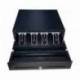 Cajon portamonedas 8 monederos 4 billeteros apertura electrica color negro 330x335x105 mm.