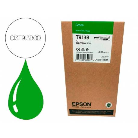 TONER INK-JET EPSON T913B COLOR VERDE C13T913B00